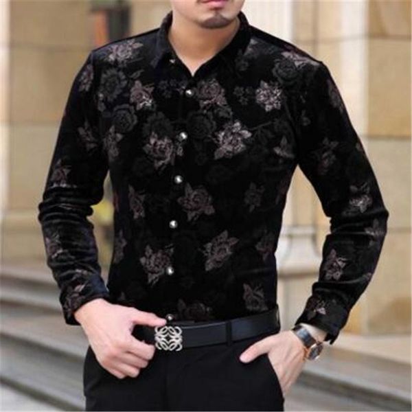 autumn and winter warm cashmere flannel shirt small floral men gold flowers shirts men's casual, White;black
autumn and winter warm cashmere flannel shirt small floral men gold flowers shirts men's casual, White;black