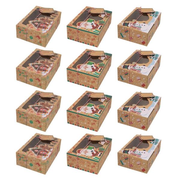 gift wrap 12pcs christmas cookie boxes portable candies baking case party favor holders
gift wrap 12pcs christmas cookie boxes portable candies baking case party favor holders