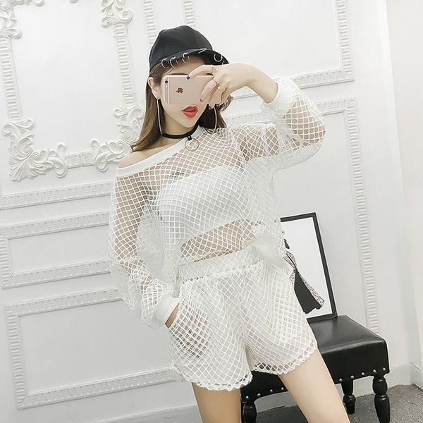two piece dress design fashion women's spring summer o-neck long sleeve hollow out t-shirt and shorts twinset sports gym tracksuit, White
two piece dress design fashion women's spring summer o-neck long sleeve hollow out t-shirt and shorts twinset sports gym tracksuit, White
