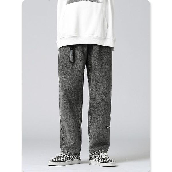 men's jeans dark solid plain long men clothing baggy wide leg pants streetwear oversized denim trousers hip hop casual loose clothes, Blue
men's jeans dark solid plain long men clothing baggy wide leg pants streetwear oversized denim trousers hip hop casual loose clothes, Blue