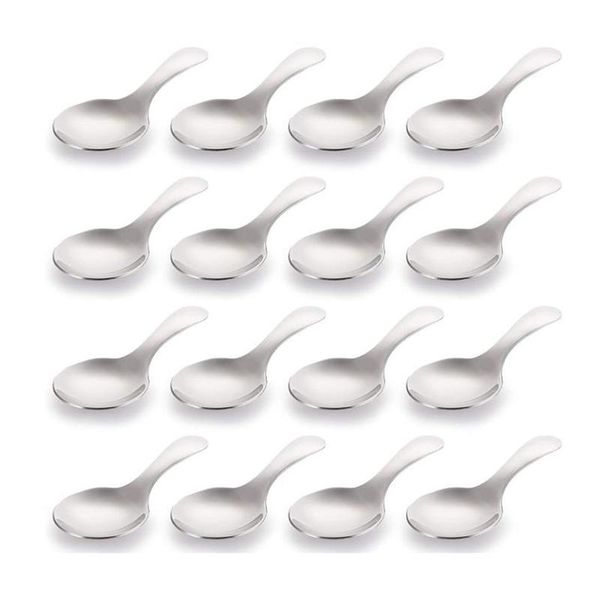 spoons 16 pack short handle mini salt spoons,stainless steel condiments spoon,round dessert for salt,tea,coffee
spoons 16 pack short handle mini salt spoons,stainless steel condiments spoon,round dessert for salt,tea,coffee
