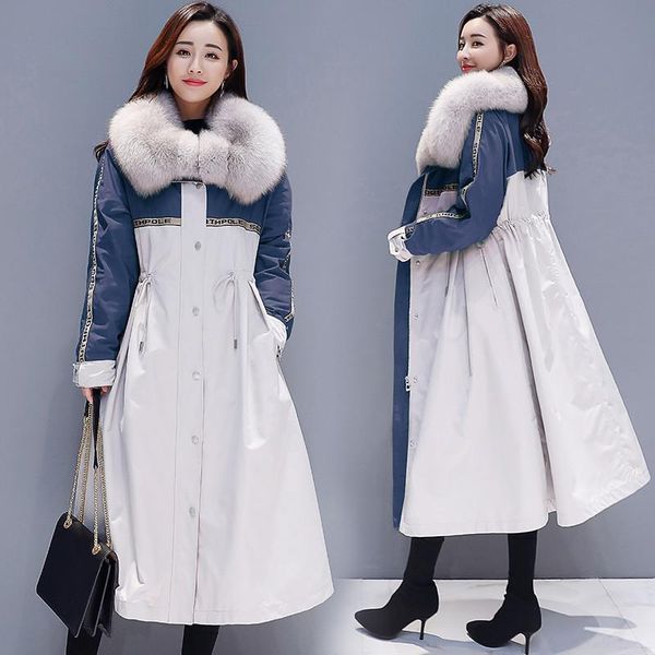 women's trench coats 2021 winter jacket women plus size long parkas thicken warm big fur collar female cotton padded overcoat outerwear, Tan;black
women's trench coats 2021 winter jacket women plus size long parkas thicken warm big fur collar female cotton padded overcoat outerwear, Tan;black