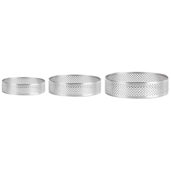 baking & pastry tools 8pcs stainless steel tart ring, heat-resistant perforated cake mousse ring round double rolled metal mold
baking & pastry tools 8pcs stainless steel tart ring, heat-resistant perforated cake mousse ring round double rolled metal mold