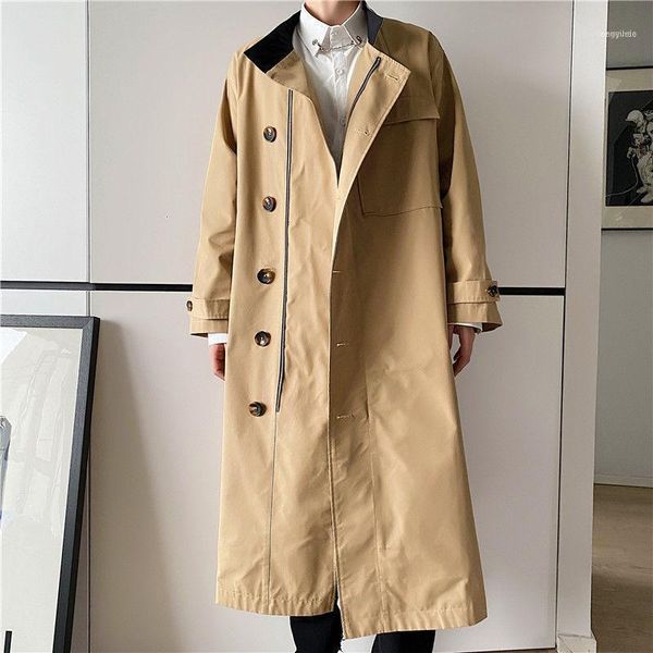 men's trench coats korean style long coat fashion solid color casual oversize men loose autumn windbreaker jacket mens overcoat1, Tan;black
men's trench coats korean style long coat fashion solid color casual oversize men loose autumn windbreaker jacket mens overcoat1, Tan;black