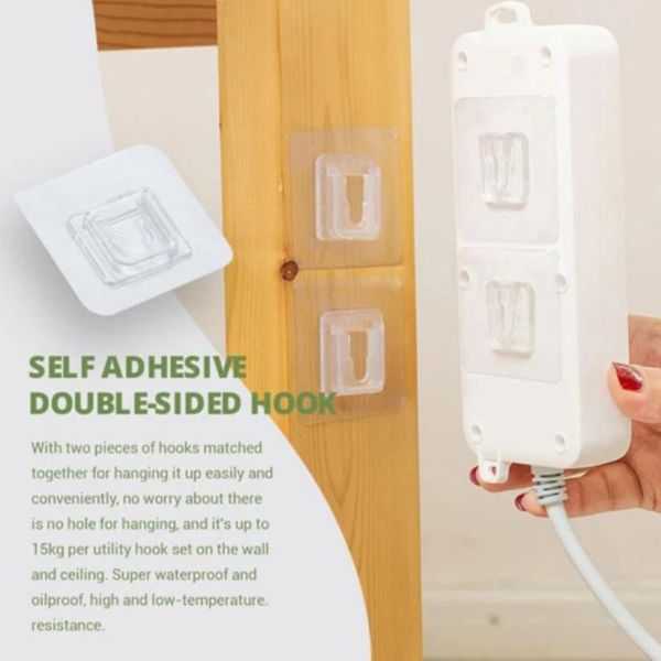 double-sided adhesive wall hooks hanger strong transparent suction cup sucker storage holder for kitchen bathroom & rails
double-sided adhesive wall hooks hanger strong transparent suction cup sucker storage holder for kitchen bathroom & rails