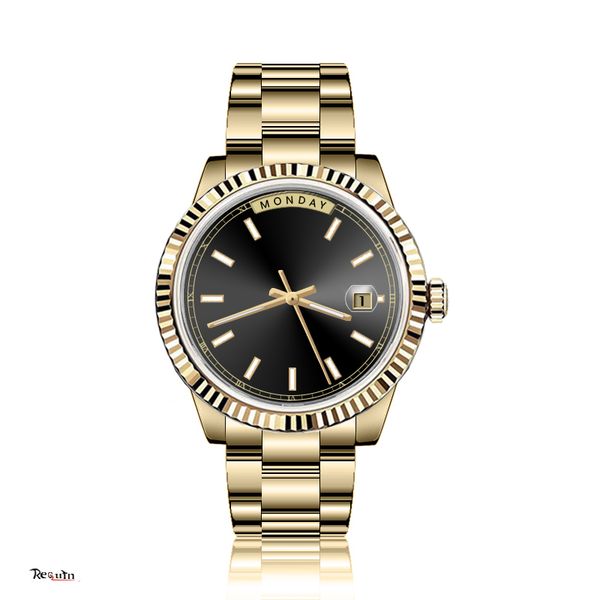 men's automatic mechanical watch requin brand m228238-0004 gold stainless steel case black three-hand calendar dial day date 40mm, Slivery;brown
men's automatic mechanical watch requin brand m228238-0004 gold stainless steel case black three-hand calendar dial day date 40mm, Slivery;brown