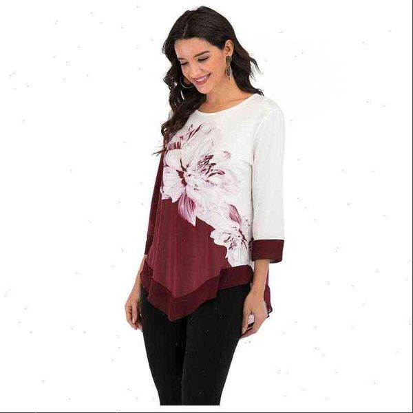floral printed women shirts shirt asymmetric hem autumn blouse for woman flower print o neck blusas fashion female camisa, White
floral printed women shirts shirt asymmetric hem autumn blouse for woman flower print o neck blusas fashion female camisa, White