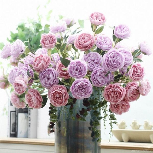 decorative flowers & wreaths 3heads artificial peony flower silk flores fleur artificielle for wedding decor peonies spring home decoration
decorative flowers & wreaths 3heads artificial peony flower silk flores fleur artificielle for wedding decor peonies spring home decoration