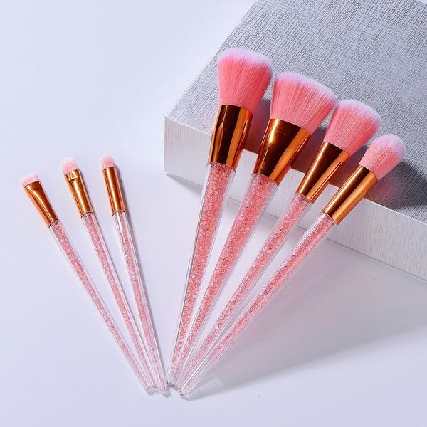 makeup brushes the 7-piece tapered transparent handle brush set, crystal particles, diamonds, tools
makeup brushes the 7-piece tapered transparent handle brush set, crystal particles, diamonds, tools
