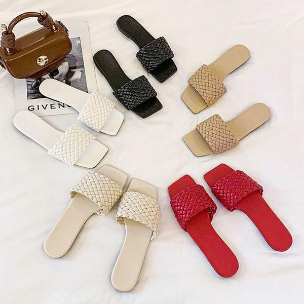 casual temperament braided soft leather cross strap open-toed flat slippers wear vacation beach sandals flip flops women shoes, Black
casual temperament braided soft leather cross strap open-toed flat slippers wear vacation beach sandals flip flops women shoes, Black