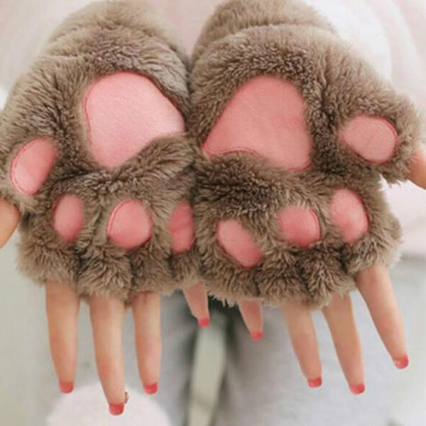 five fingers gloves women cute cat claw plush mittens warm soft short fingerless fluffy bear costume half finger party gift, Blue;gray
five fingers gloves women cute cat claw plush mittens warm soft short fingerless fluffy bear costume half finger party gift, Blue;gray