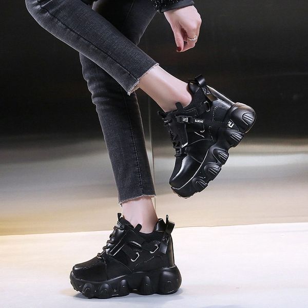 Women Mesh Platform Sneakers Spring Trainers White Shoes 9CM High Heels Wedge Outdoor Sport Shoes Breathable Casual Shoes Woman, Black
Women Mesh Platform Sneakers Spring Trainers White Shoes 9CM High Heels Wedge Outdoor Sport Shoes Breathable Casual Shoes Woman, Black