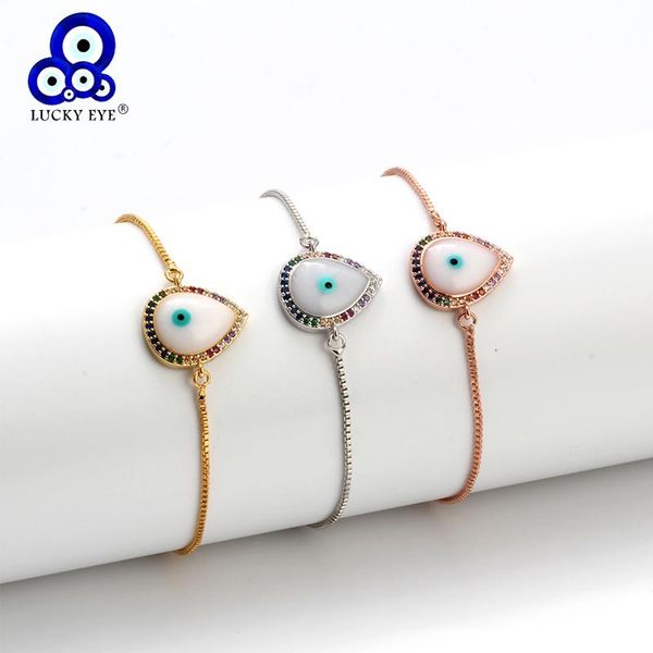 charm bracelets lucky eye bracelet rose gold silver color chain water drop evil adjustable micro pave women jewelry ey6282, Golden;silver
charm bracelets lucky eye bracelet rose gold silver color chain water drop evil adjustable micro pave women jewelry ey6282, Golden;silver