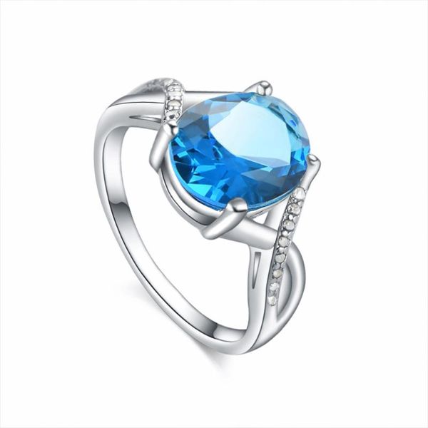 wedding rings silver woman ring classic exquisite temperament female inlaid blue with round zircon hand jewelry, Slivery;golden
wedding rings silver woman ring classic exquisite temperament female inlaid blue with round zircon hand jewelry, Slivery;golden