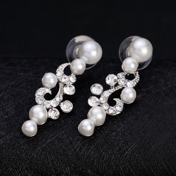 earrings & necklace 80% fashion alloy rhinestone faux pearl women bride jewelry set, Silver
earrings & necklace 80% fashion alloy rhinestone faux pearl women bride jewelry set, Silver