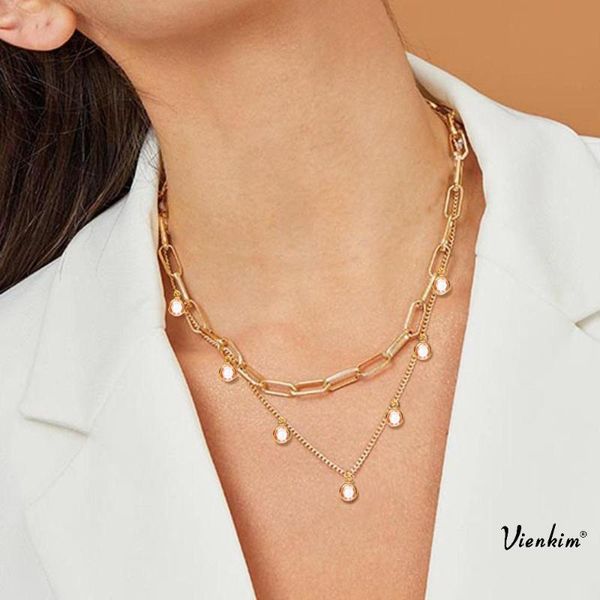vienkim gothic punk cuban choker necklace collar statement women multi layer thick chain chunky steampunk jewelry pendant necklaces, Silver
vienkim gothic punk cuban choker necklace collar statement women multi layer thick chain chunky steampunk jewelry pendant necklaces, Silver