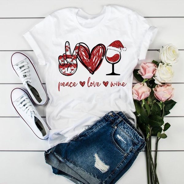 women's t-shirt women year clothing cartoon holiday merry christmas ladies wine love lovely 90s graphic print tee tshirt female, White
women's t-shirt women year clothing cartoon holiday merry christmas ladies wine love lovely 90s graphic print tee tshirt female, White