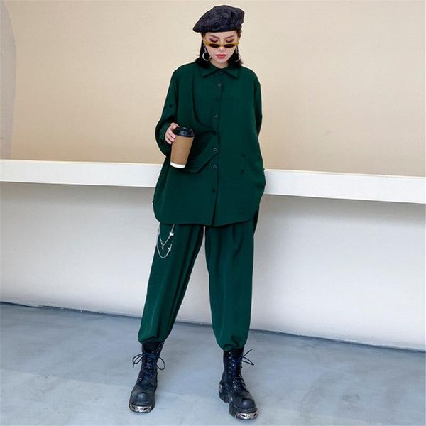 plus size women clothing sets spring autumn temperament fashion casual solid color shirt pants two piece set d3 women's, White
plus size women clothing sets spring autumn temperament fashion casual solid color shirt pants two piece set d3 women's, White