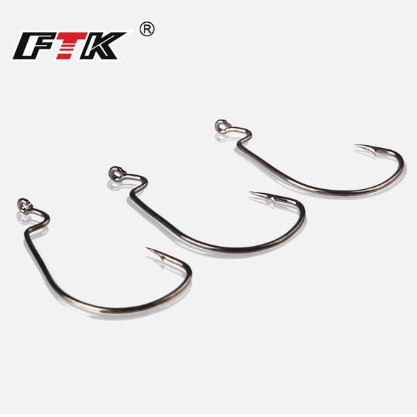 high-carbon steel fishing lure hooks 60pcs/lot 1# 1/0# 2/0# 3/0# 4/0# crank hook worm soft bait accessorie
high-carbon steel fishing lure hooks 60pcs/lot 1# 1/0# 2/0# 3/0# 4/0# crank hook worm soft bait accessorie