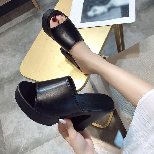 slippers stripper shoes for women 2021 summer slip-on square heels fish mouth breathable sandals zapato bajo de mujer 12, Black
slippers stripper shoes for women 2021 summer slip-on square heels fish mouth breathable sandals zapato bajo de mujer 12, Black
