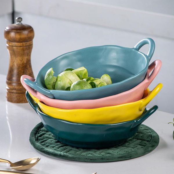 1pc multifunctional salad bowl practical ceramic household durable serving for home soup (yellow) bowls
1pc multifunctional salad bowl practical ceramic household durable serving for home soup (yellow) bowls