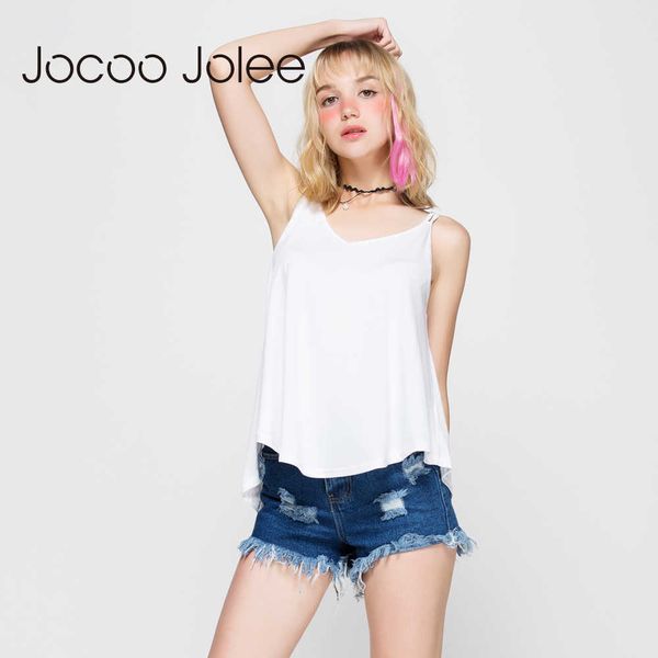 jocoo jolee casual summer camis for women solid color loose vest tees 4 colors women camisole tank women fashion t-shirts 210619, White
jocoo jolee casual summer camis for women solid color loose vest tees 4 colors women camisole tank women fashion t-shirts 210619, White
