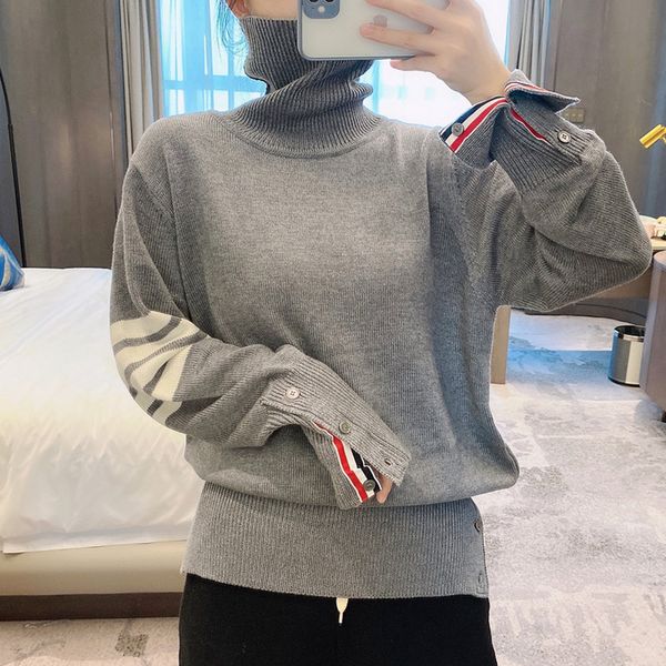 tb sweater men's women's fashion high neck versatile autumn and winter slim fit pullover knitted long sleeve bottomed shirt, Black
tb sweater men's women's fashion high neck versatile autumn and winter slim fit pullover knitted long sleeve bottomed shirt, Black