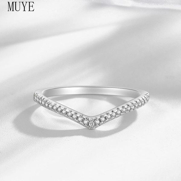 cluster rings muye 925 sterling silver inlay zircon v shape ring for women's engagement wedding jewelry women, Golden;silver
cluster rings muye 925 sterling silver inlay zircon v shape ring for women's engagement wedding jewelry women, Golden;silver
