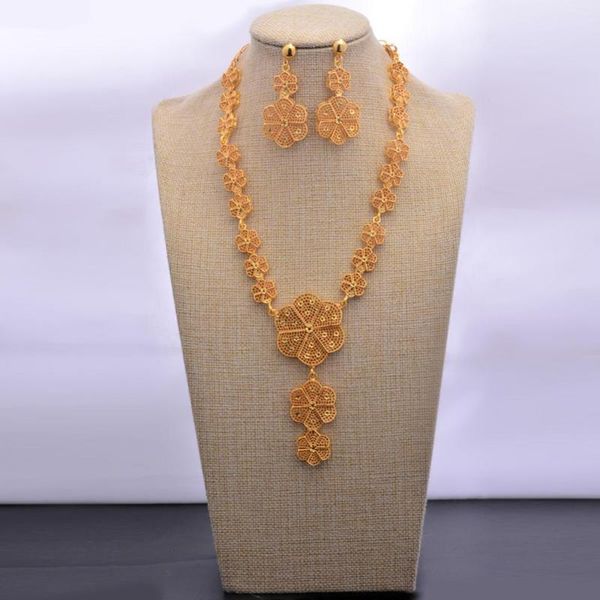 earrings & necklace dubai gold color jewelry sets for women african set italian bridal wedding accessories, Silver
earrings & necklace dubai gold color jewelry sets for women african set italian bridal wedding accessories, Silver