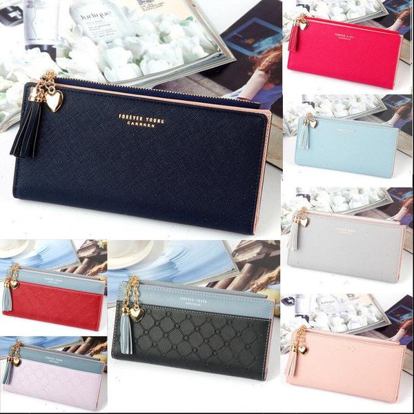 women casual wallets purse long mobile handbag leather zip clutch wallet, Red;black
women casual wallets purse long mobile handbag leather zip clutch wallet, Red;black
