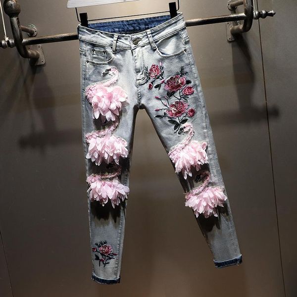 spring women jeans all-match stretch waist embroidery swan skinny pencil denim pants ladies cotton trousers women's, Blue
spring women jeans all-match stretch waist embroidery swan skinny pencil denim pants ladies cotton trousers women's, Blue