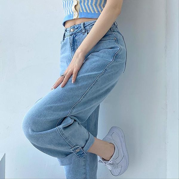 women's jeans jean femme y2k 2021 summer straight denim pants for women blue washed high waist fall loose plus size trousers p166
women's jeans jean femme y2k 2021 summer straight denim pants for women blue washed high waist fall loose plus size trousers p166