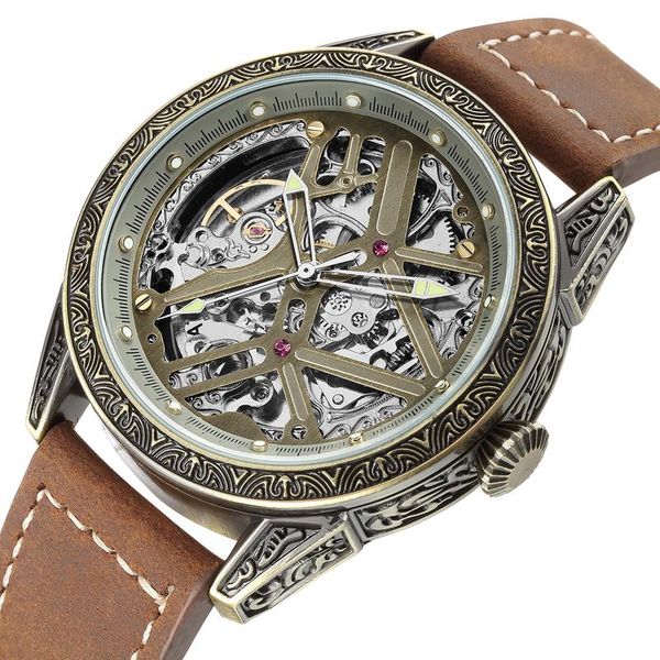 wristwatches 2021 luxury automatic skeleton mechanical watch business men luminous hands brown leather band self-wind relogio masculino, Slivery;brown
wristwatches 2021 luxury automatic skeleton mechanical watch business men luminous hands brown leather band self-wind relogio masculino, Slivery;brown