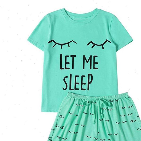 pajamas set casual shorts women sleepwear short sleeve print cotton t shirt nightwear pyjama femme pijama mujer, Black;red
pajamas set casual shorts women sleepwear short sleeve print cotton t shirt nightwear pyjama femme pijama mujer, Black;red