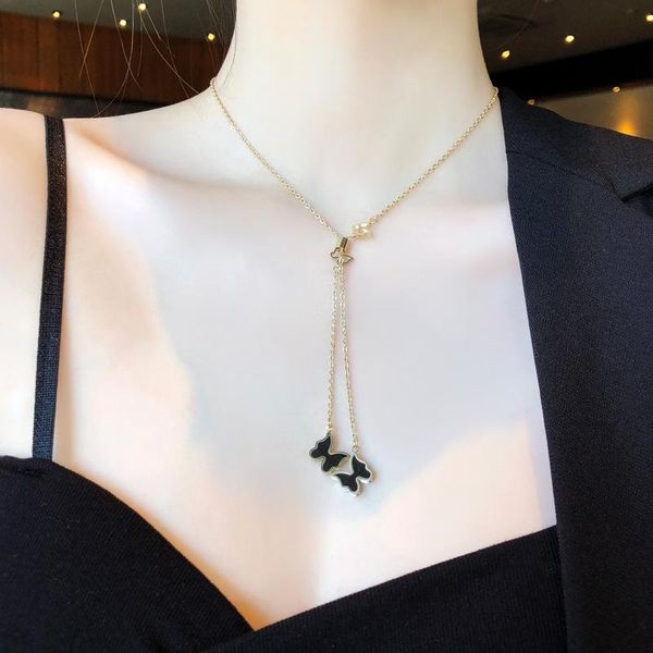 pendant necklaces butterfly necklace for women niche design non-fading cold style light luxury titanium steel clavicle chain, Silver
pendant necklaces butterfly necklace for women niche design non-fading cold style light luxury titanium steel clavicle chain, Silver