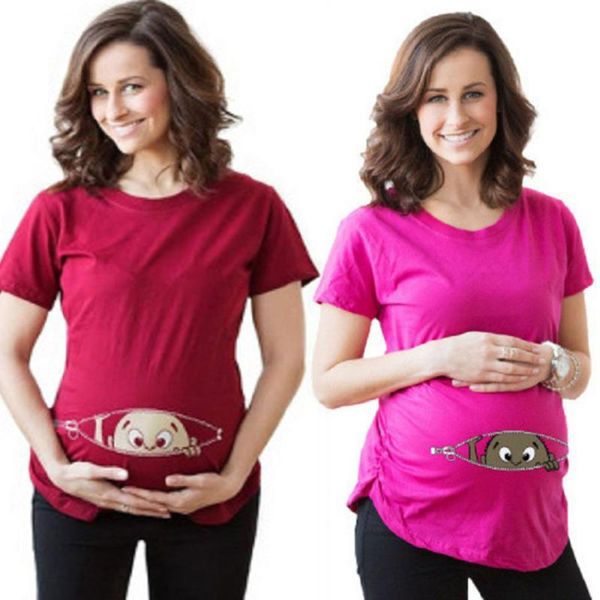 maternity & tees pure cotton thin section pregnant women t-shirt funny weird dress summer were and short-sleeved, White
maternity & tees pure cotton thin section pregnant women t-shirt funny weird dress summer were and short-sleeved, White