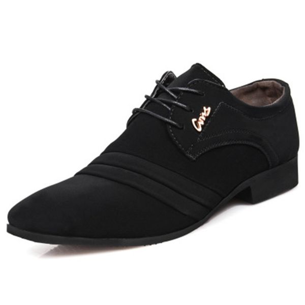 brand men's british trend casual shoes suede oxford leather stitching zapatillas flat xl dance 210906, Black
brand men's british trend casual shoes suede oxford leather stitching zapatillas flat xl dance 210906, Black