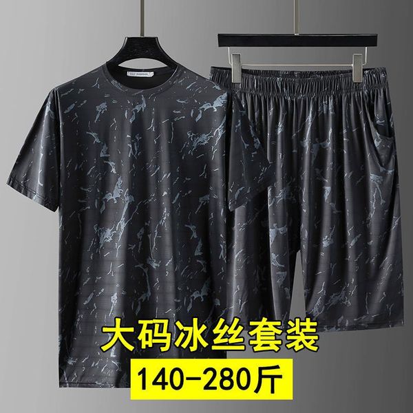 summer ice sports suit men's oversize quick drying breathable short sleeve shorts casual wear thin tracksuits, Gray
summer ice sports suit men's oversize quick drying breathable short sleeve shorts casual wear thin tracksuits, Gray
