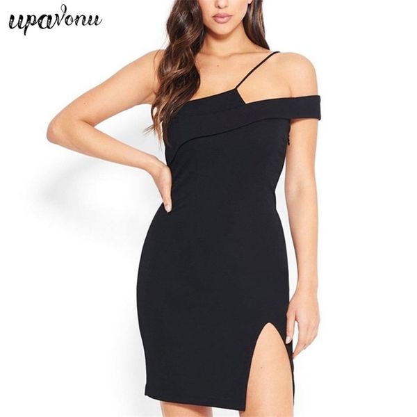 summer women's club dress one shoulder sleeveless black bodycon split celebrity party vestidos 210524, Black;gray
summer women's club dress one shoulder sleeveless black bodycon split celebrity party vestidos 210524, Black;gray