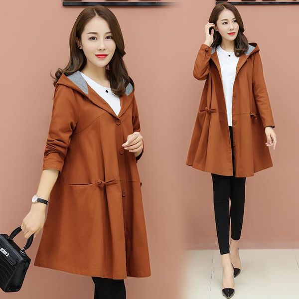 women's trench coats women coat 2021 spring autumn fashion long sleeved casual windbreaker female loose outerwear large size 3xl r485, Tan;black
women's trench coats women coat 2021 spring autumn fashion long sleeved casual windbreaker female loose outerwear large size 3xl r485, Tan;black