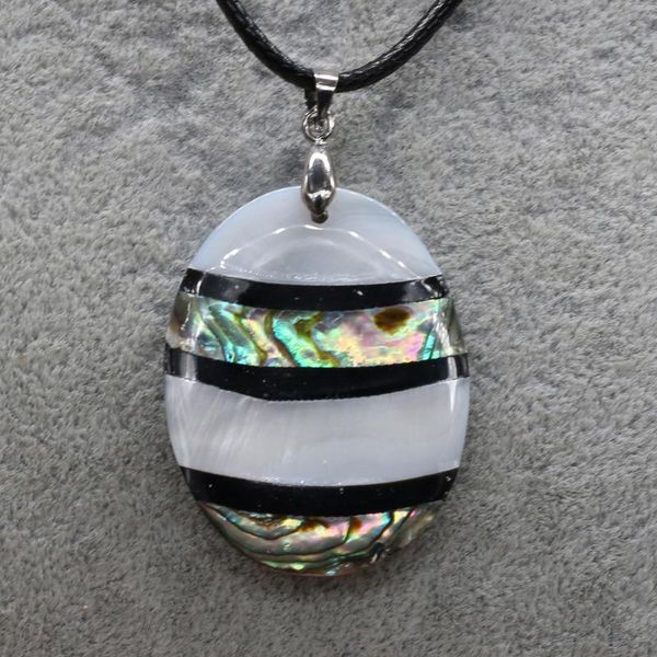 pendant necklaces personality trend retro mother-of-pearl shell oval striped necklace birthday anniversary party gift 30x35mm, Silver
pendant necklaces personality trend retro mother-of-pearl shell oval striped necklace birthday anniversary party gift 30x35mm, Silver