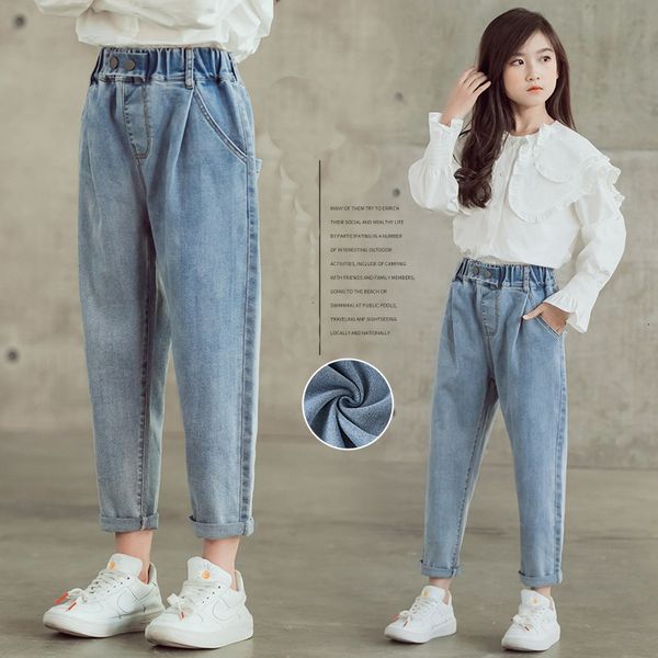 jeans spring teenage jeans pants cotton solid color denim trousers korean children elastic waist loose pant 8 to 12 years kids, Blue
jeans spring teenage jeans pants cotton solid color denim trousers korean children elastic waist loose pant 8 to 12 years kids, Blue