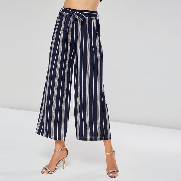 women's pants & capris wide leg women blue striped street trousers autumn 2021 belt loose soft stylish elegant office wear casual, Black;white
women's pants & capris wide leg women blue striped street trousers autumn 2021 belt loose soft stylish elegant office wear casual, Black;white