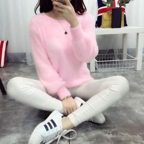 women's sweaters 2021 winter casual sweater women long sleeve loose thick turtleneck pullovers female solid mohair ladies' coat, White;black
women's sweaters 2021 winter casual sweater women long sleeve loose thick turtleneck pullovers female solid mohair ladies' coat, White;black