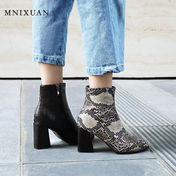 boots mnixuan fashion 2021 winter women shoes pointed toe snake ankle high heels white ladies booties size 40 42, Black
boots mnixuan fashion 2021 winter women shoes pointed toe snake ankle high heels white ladies booties size 40 42, Black
