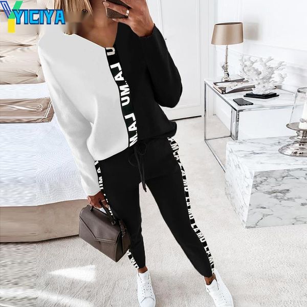 women's two piece pants yiciya home clothing 2 set drawstring sweater an tracksuit women winter outfit suit female crop y2k, White
women's two piece pants yiciya home clothing 2 set drawstring sweater an tracksuit women winter outfit suit female crop y2k, White