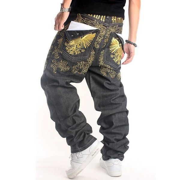 men's jeans harajuka fashion embroidery full length straight loose men denim pants hip hop style street dance wear cowboy trousers plus, Blue
men's jeans harajuka fashion embroidery full length straight loose men denim pants hip hop style street dance wear cowboy trousers plus, Blue