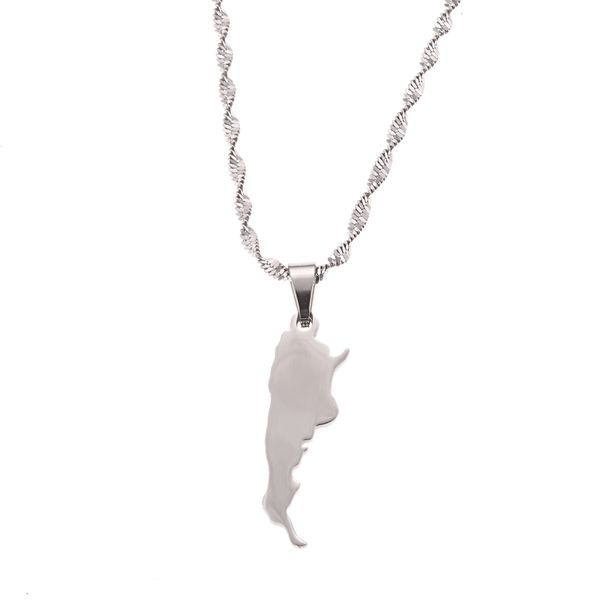 silver plated stainless steel argentina map flag pendant necklaces argentine jewelry patriotic gifts
silver plated stainless steel argentina map flag pendant necklaces argentine jewelry patriotic gifts