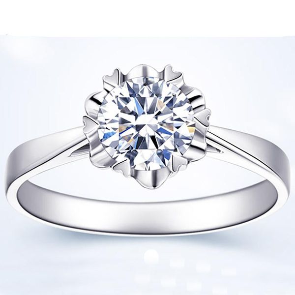 au585 white gold ring women wedding anniversary engagement party heart 6 claw round moissanite diamond elegant trendy cluster rings, Golden;silver
au585 white gold ring women wedding anniversary engagement party heart 6 claw round moissanite diamond elegant trendy cluster rings, Golden;silver