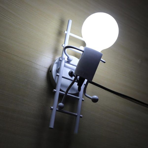wall lamp modern doll living room sconce climbing stair little man lamp-shade for children's bed
wall lamp modern doll living room sconce climbing stair little man lamp-shade for children's bed
